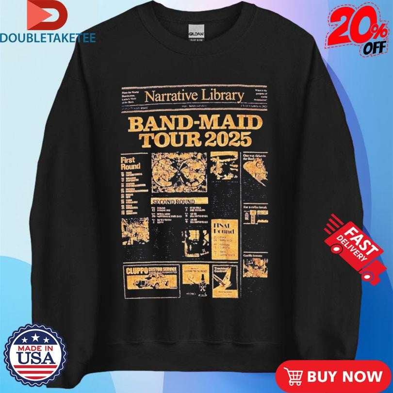 Official Band-Maid Tour 2025 Shirts