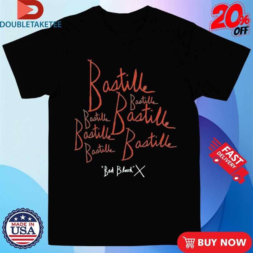 Bastille Bad Blood X Handwriting Shirts