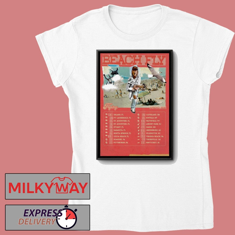 Beach Fly Flying Spring Tour 26 Poster shirt