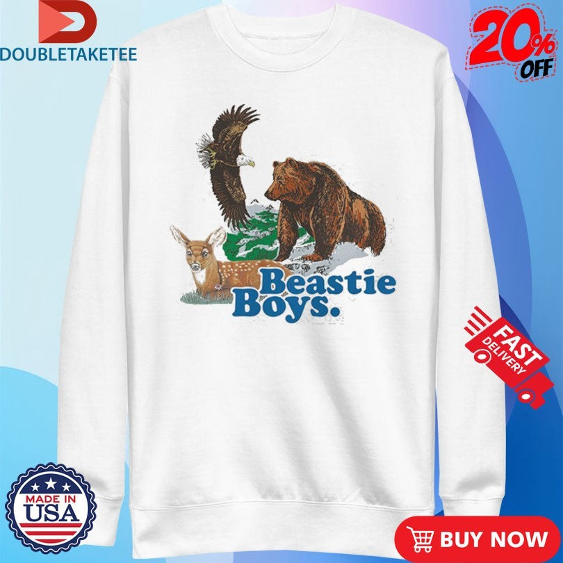 Official Beastie Boys Hello Nasty Animals Deer Bear Eagle Shirts