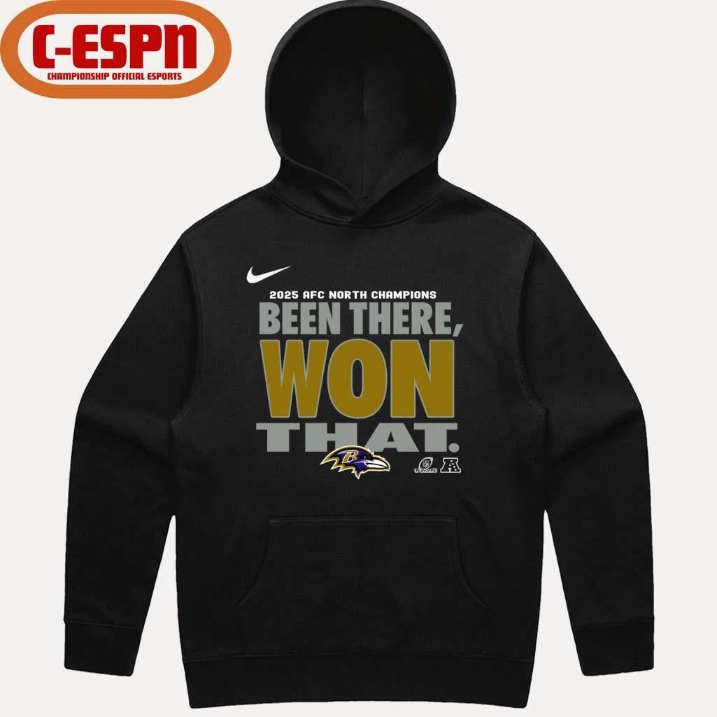 Official Been There, Won That Baltimore Ravens AFC North Division Champions T-Shirt