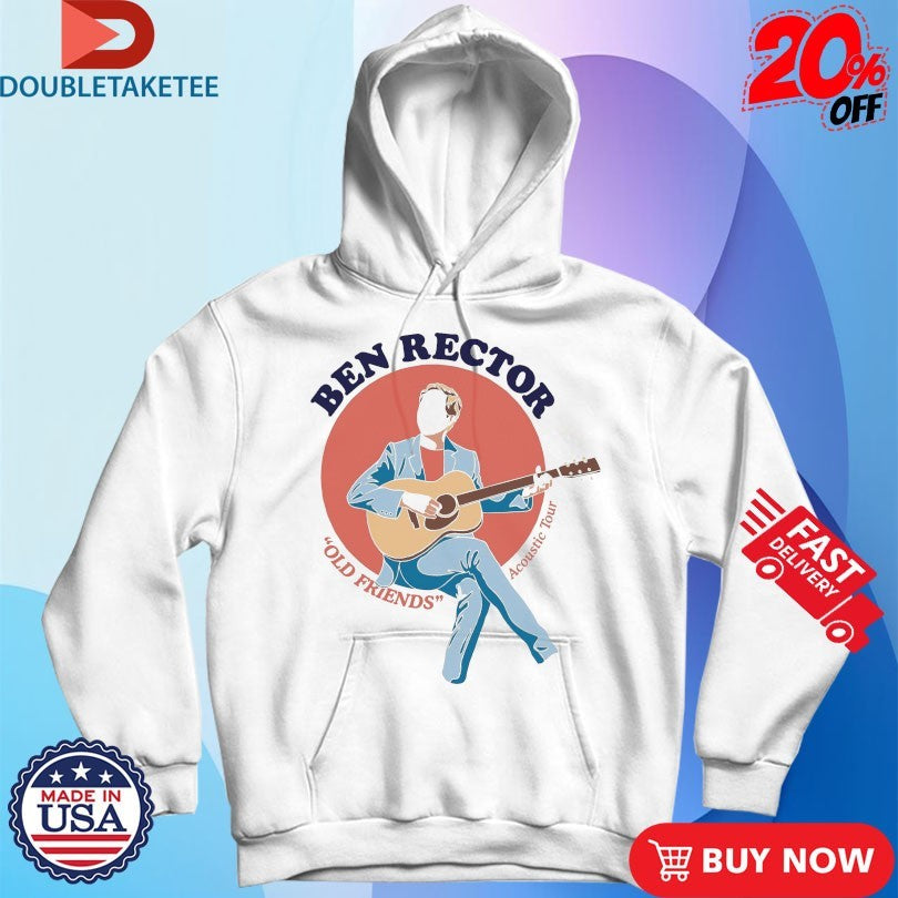 Official Ben Rector Old Friends Acoustic Tour Guitar Shirts