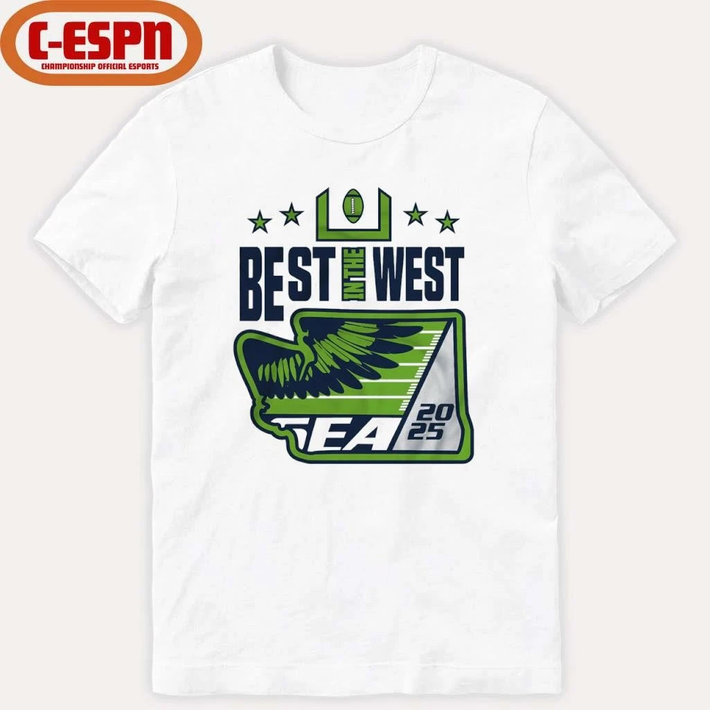 Official Best In the West 2025 Seattle Football T-Shirt