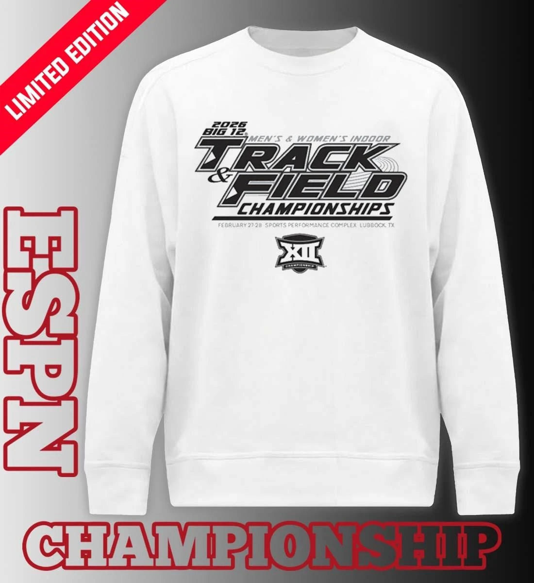 Official Big 12 2026 Men’s And Women’s Indoor Track &amp; Field Championships shirt