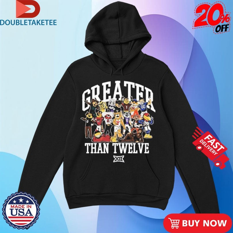 Official Big 12 Greater Than 12 Mascots Shirts