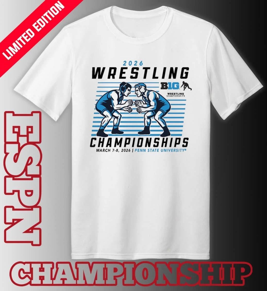 Official Big Ten 2026 Wrestling Championships Shirt