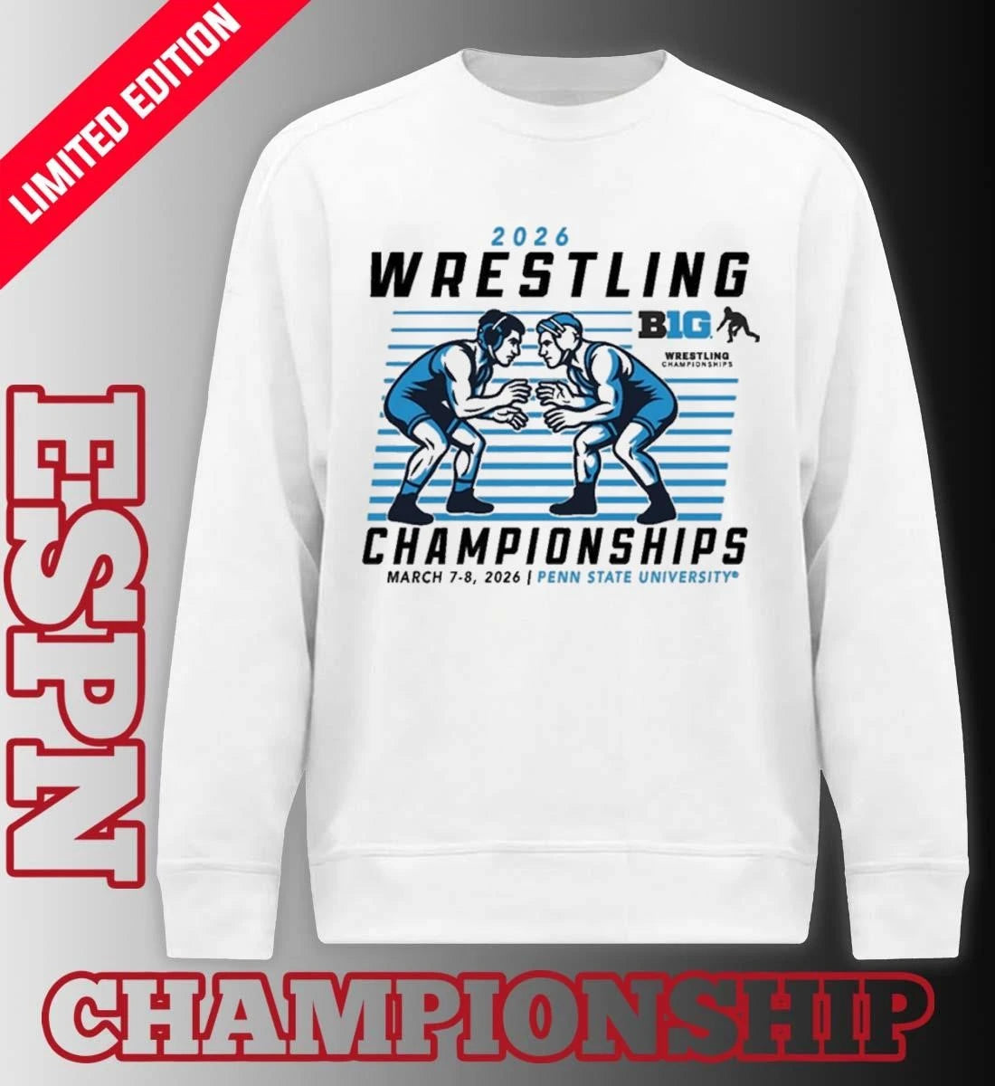 Official Big Ten 2026 Wrestling Championships Shirt