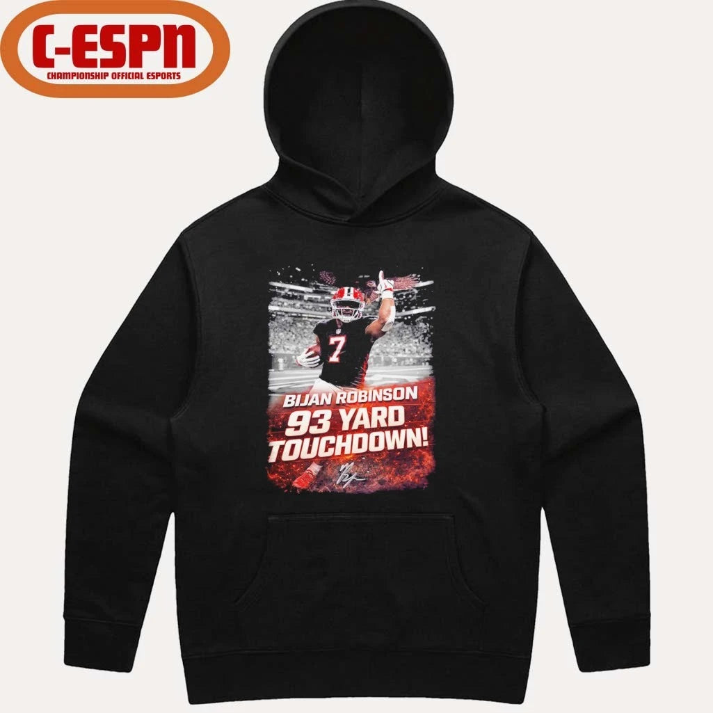 Official Bijan Robinson 93 Yard Touchdown Shirt