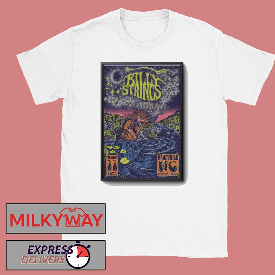Billy Strings Asheville Tour On Feb 11 2026 Poster shirt