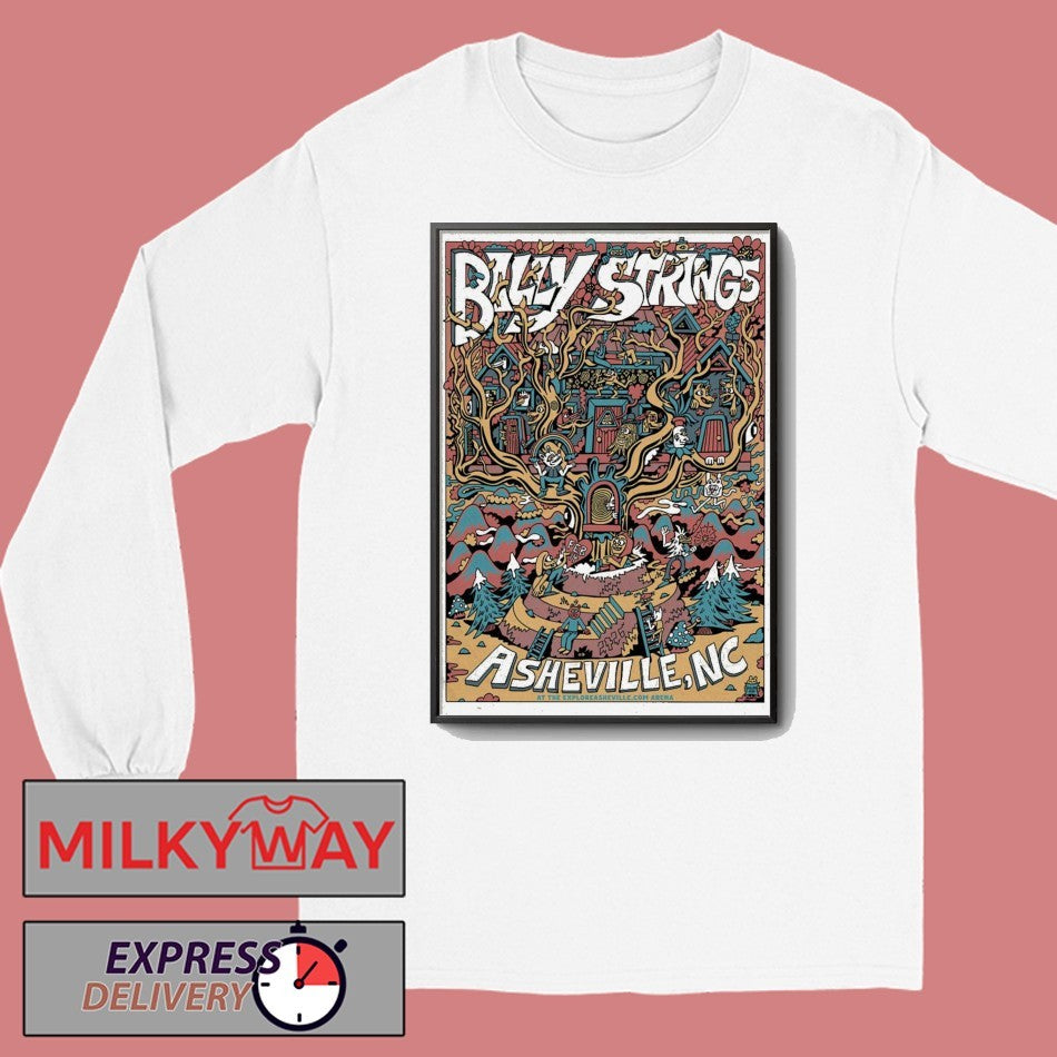 Billy Strings Tour Asheville NC On Feb 14 2026 Poster shirt