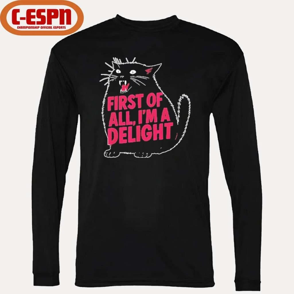 Official Black Cat First Of All I’m A Delight Shirt