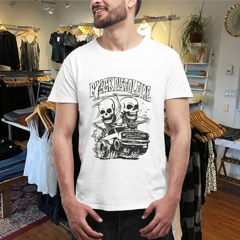 Official Black Pistol Fire Wicked Racer Skull Shirts