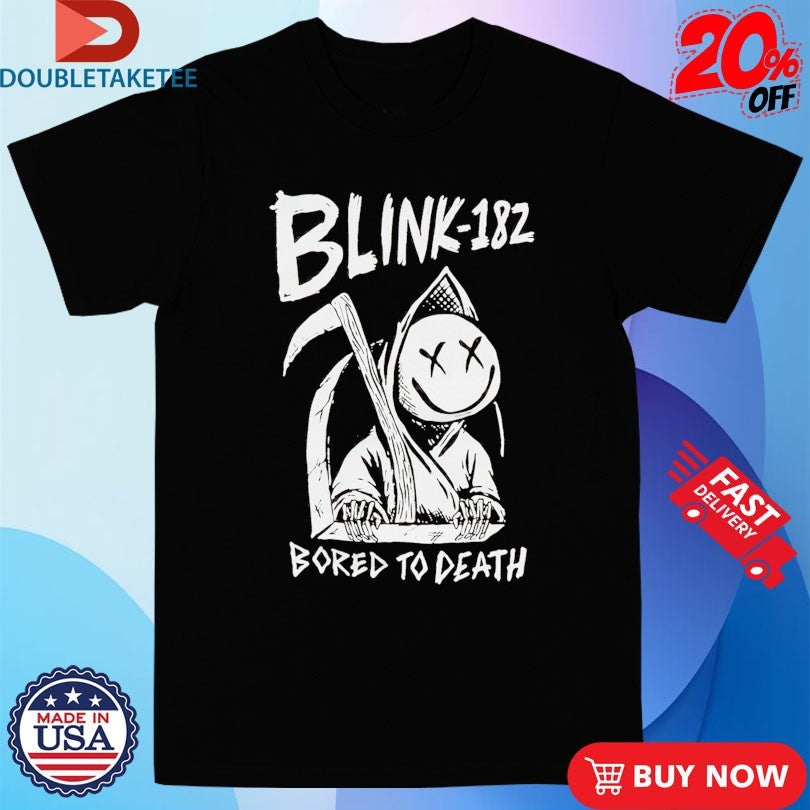 Official Blink 182 Bored To Death Grim Reaper Shirts