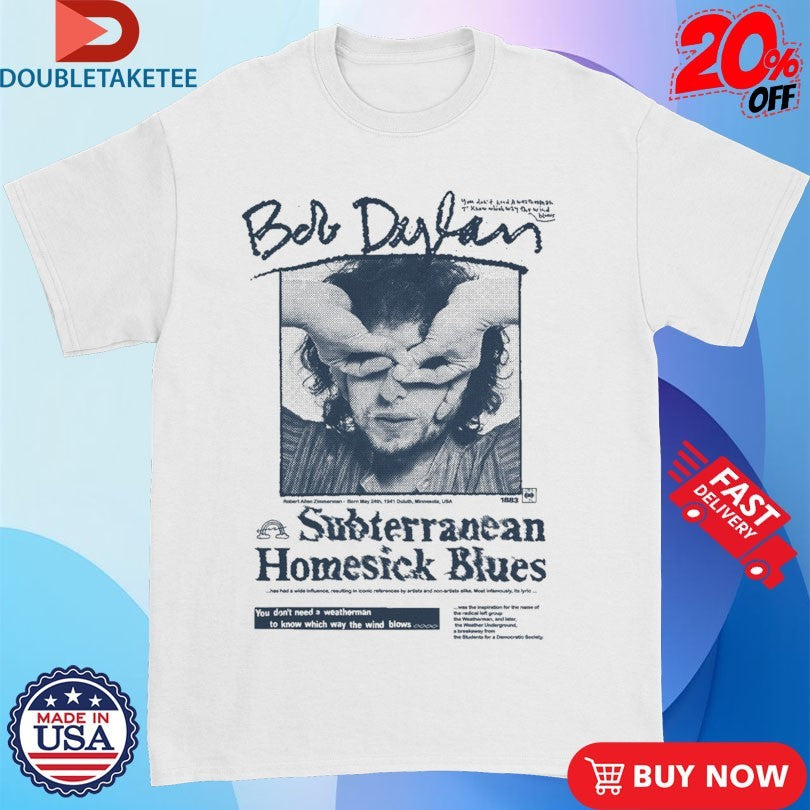 Official Bob Dylan Subterranean Homesick Blues Shirts