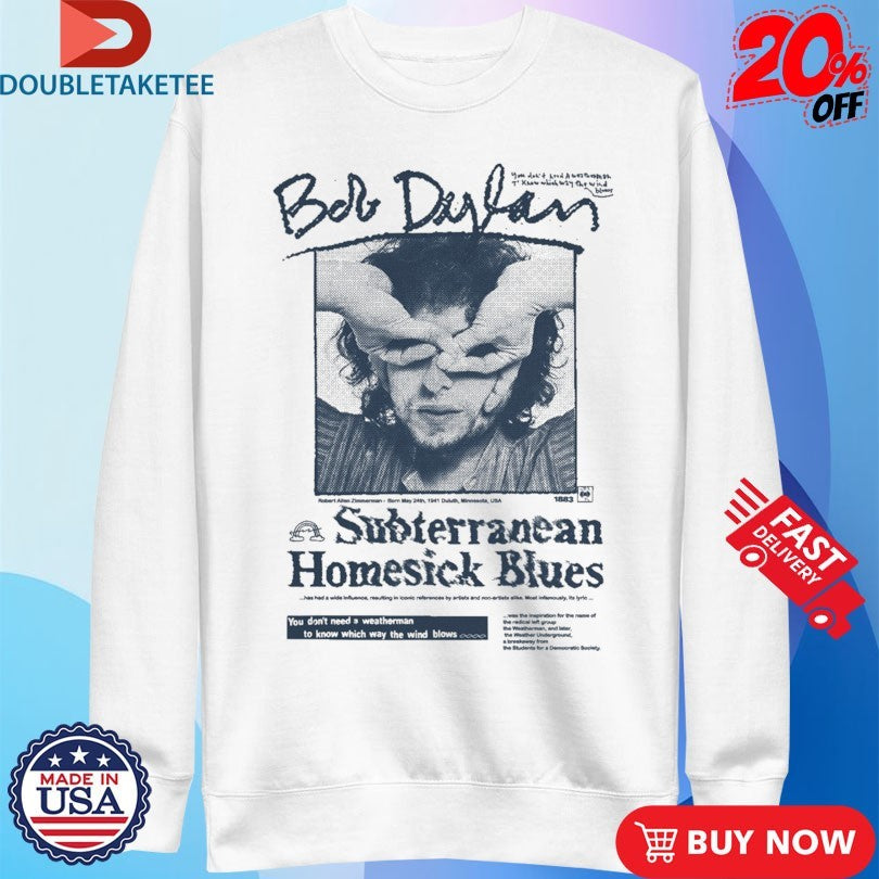 Official Bob Dylan Subterranean Homesick Blues Shirts