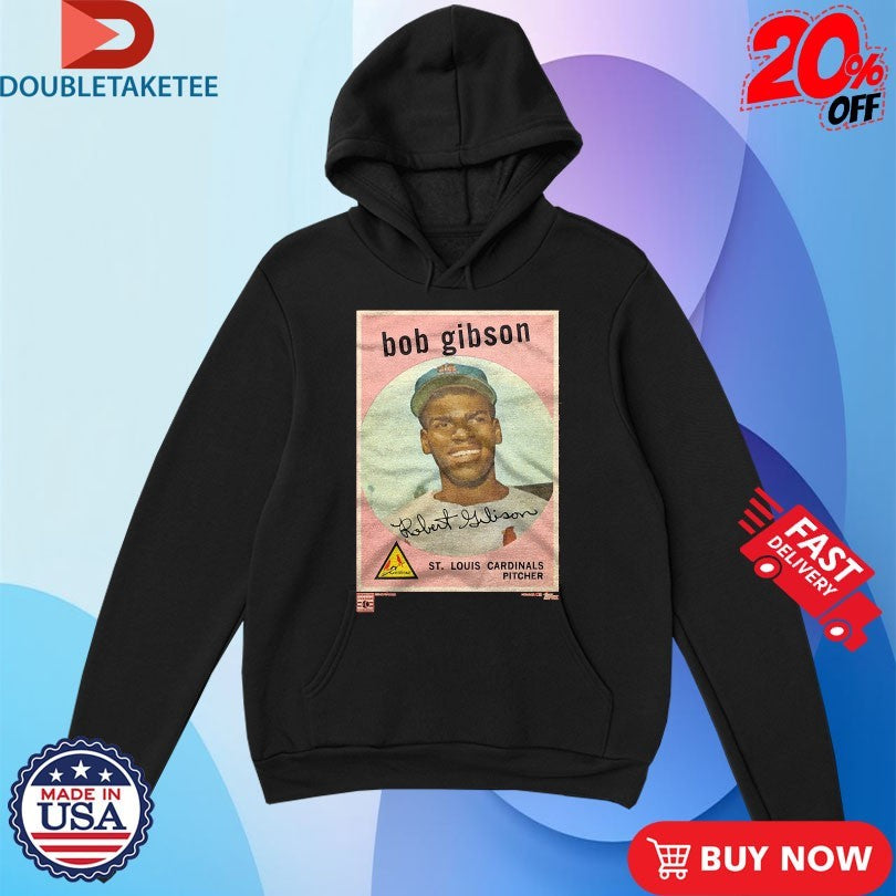 Official Bob Gibson 1959 Topps Baseball St. Louis Cardinals Pitcher Shirts