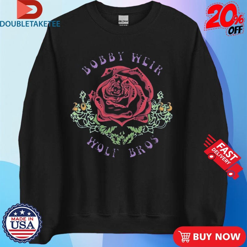 Official Bob Weir And Wolf Bros 2023 Rose Shirts