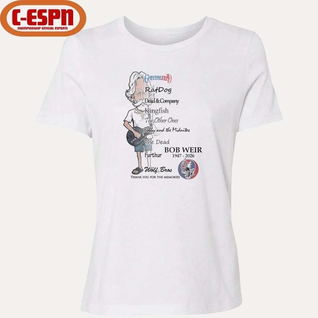Official Bobby Weir 1947-2026 Grateful Dead Wolf Bros Shirt