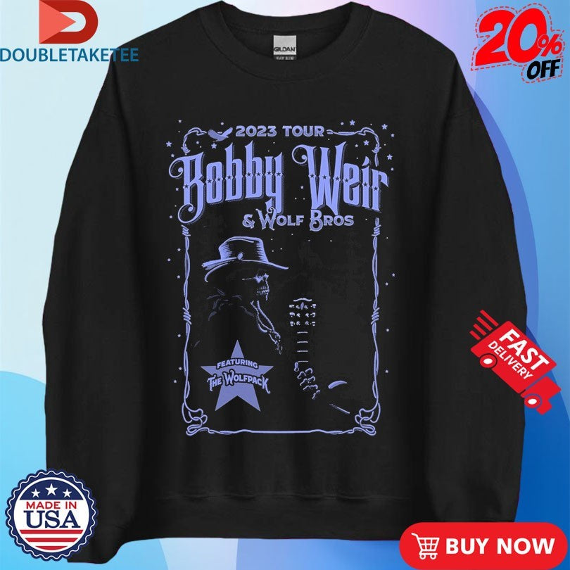 Official Bobby Weir And Wolf Bros 2023 Tour Shirts