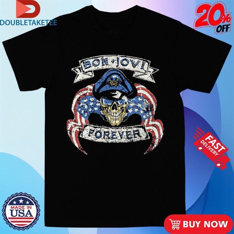 Official Bon Jovi Forever Skull Shirts