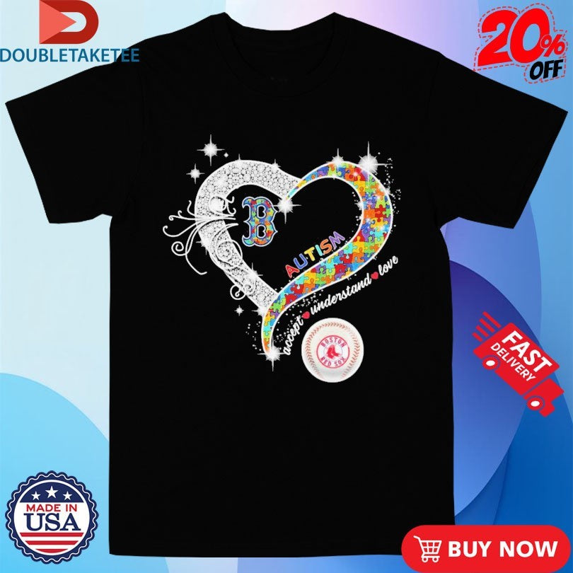 Official Boston Red Sox Accept Understand Love Heart Crystal Shirts