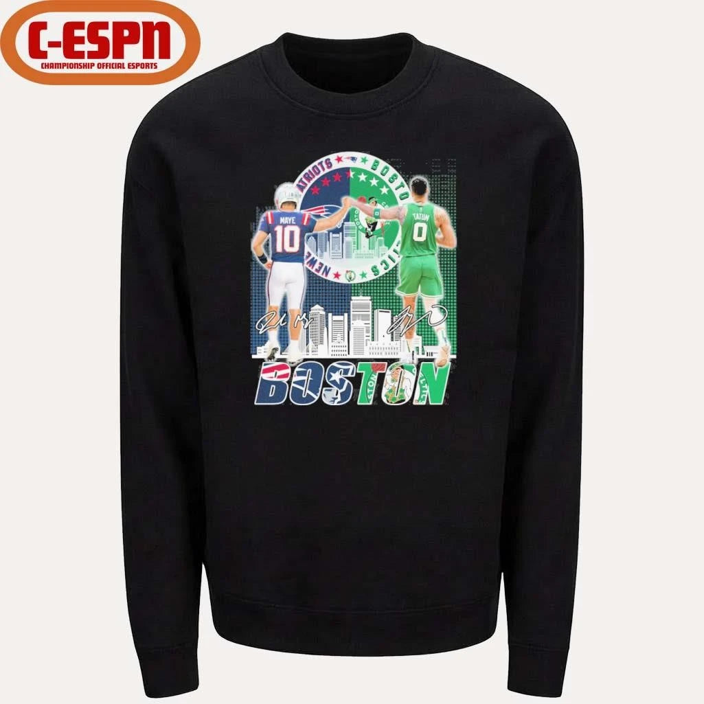 Official Boston Sports Teams Drake Maye And Jayson Tatum Shirt