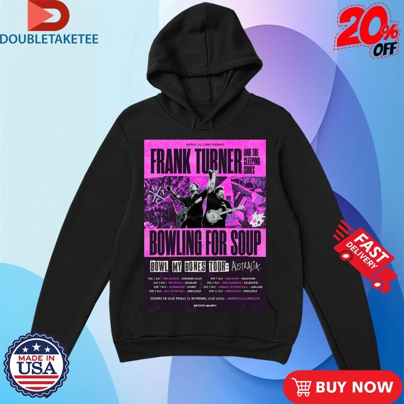 Official Bowling For Soup Bowl My Bones Tour AUS 2026 Shirts