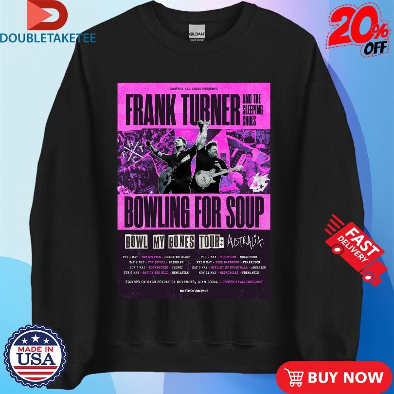 Official Bowling For Soup Bowl My Bones Tour AUS 2026 Shirts