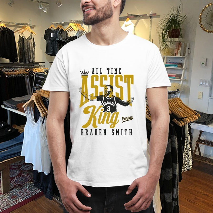 Official Braden Smith All Time Assist King Purdue Boilermakers Shirts