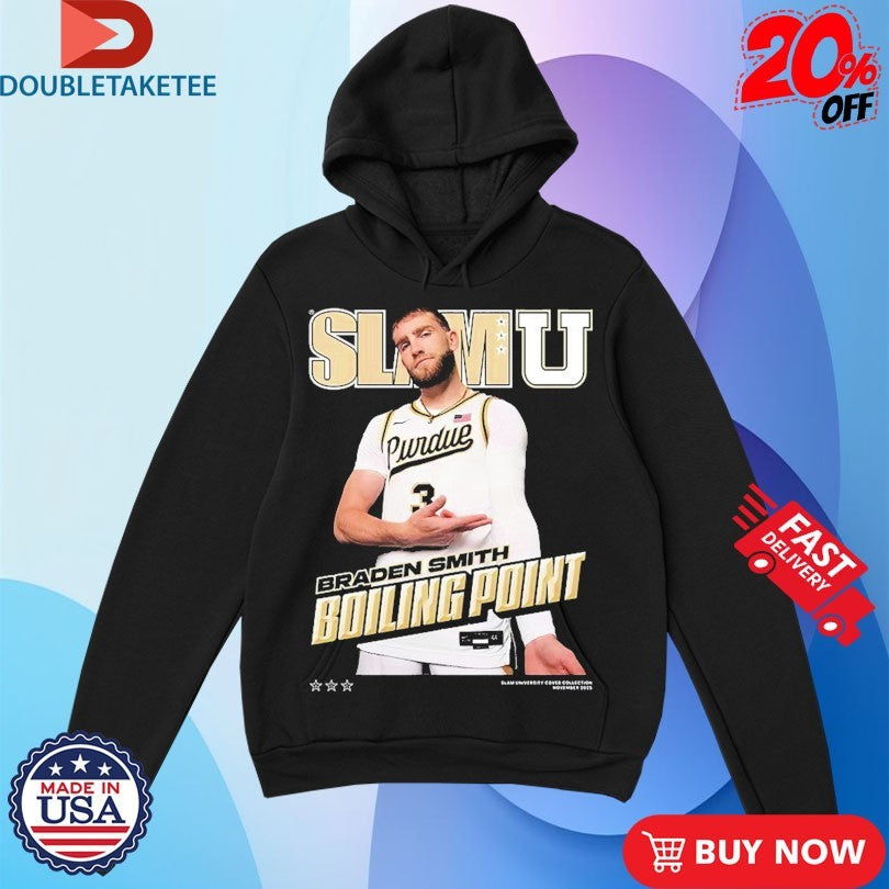 Official Braden Smith Boiling Point Purdue Boilermakers SlamU Shirts