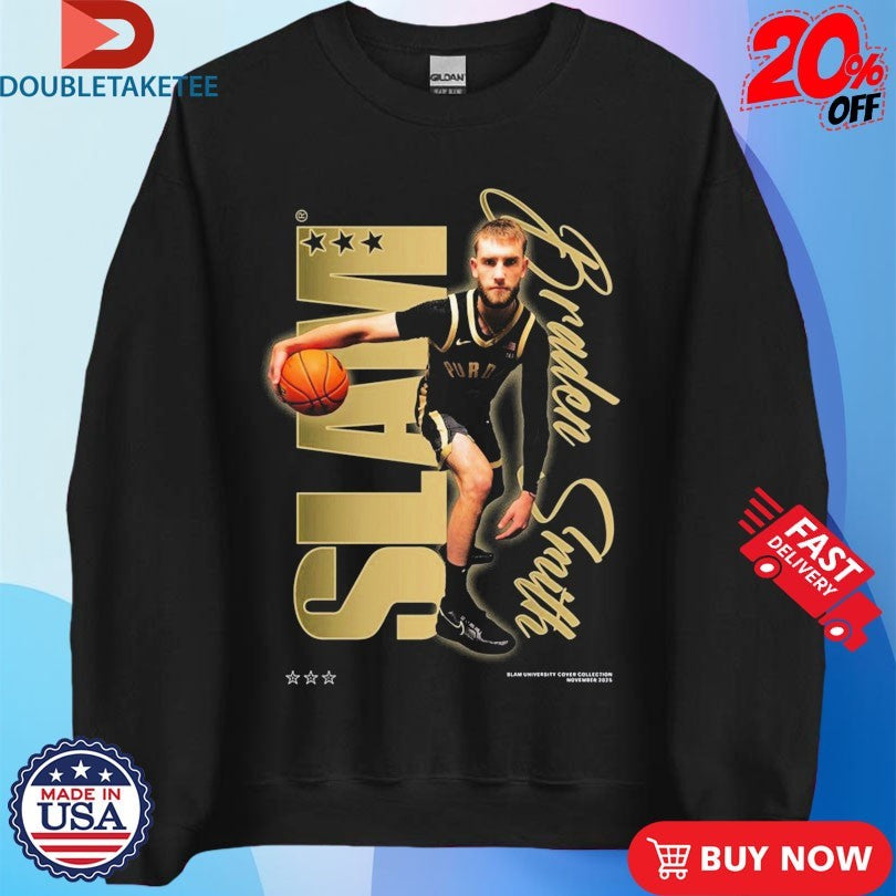 Official Braden Smith Purdue Boilermakers SLAM Script Remix  Shirts