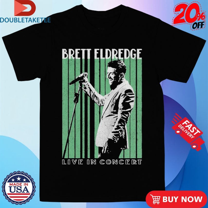 Official Brett Eldredge Live In Concert 2024 Photo Tour Shirts