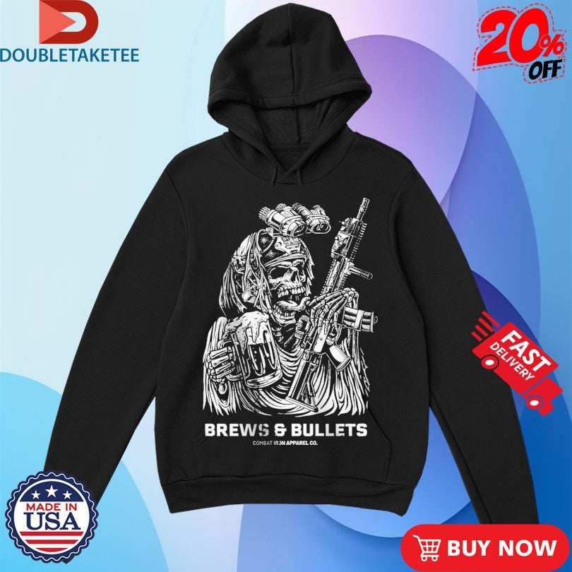 Official Brews &amp; Bullets Combat Iron Beer Shirts