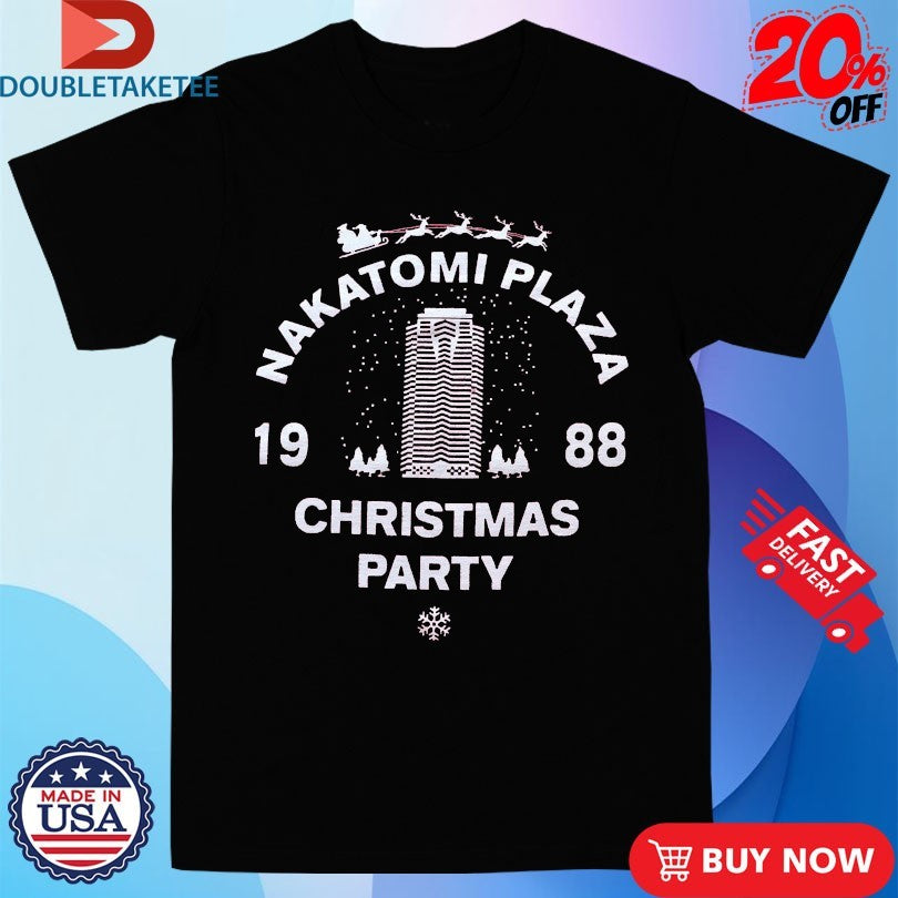 Official Brian Nolan Wearing Nakatomi Plaza Christmas Party 1988 Shirts