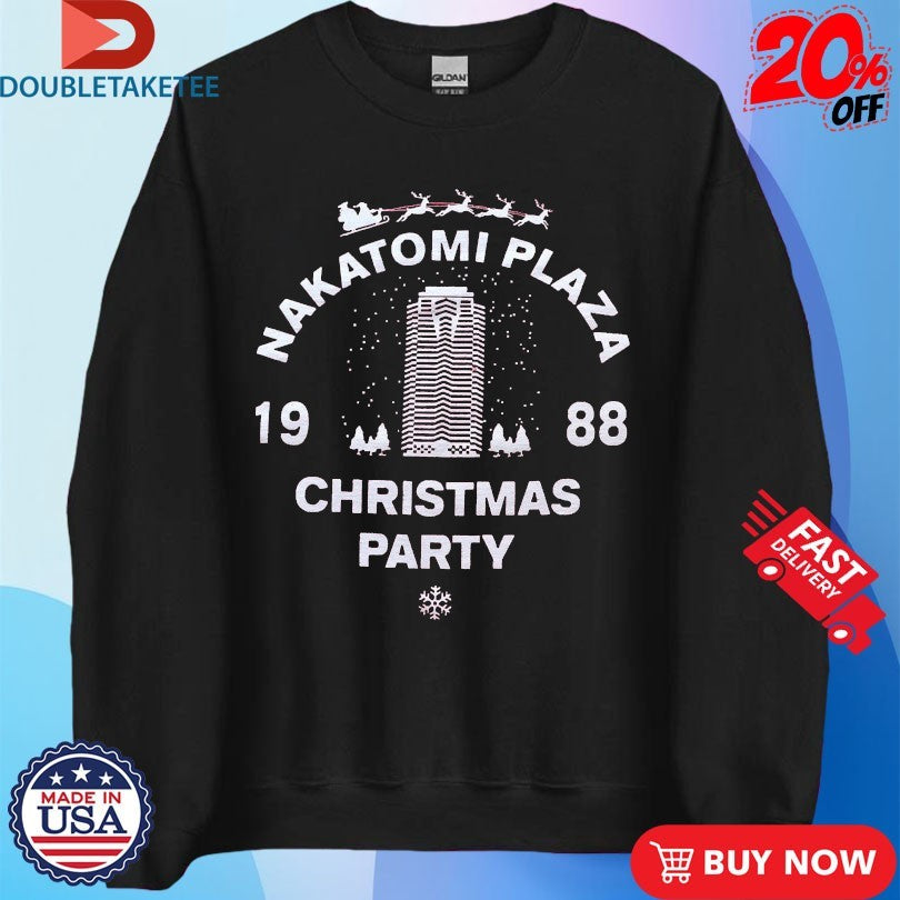 Official Brian Nolan Wearing Nakatomi Plaza Christmas Party 1988 Shirts