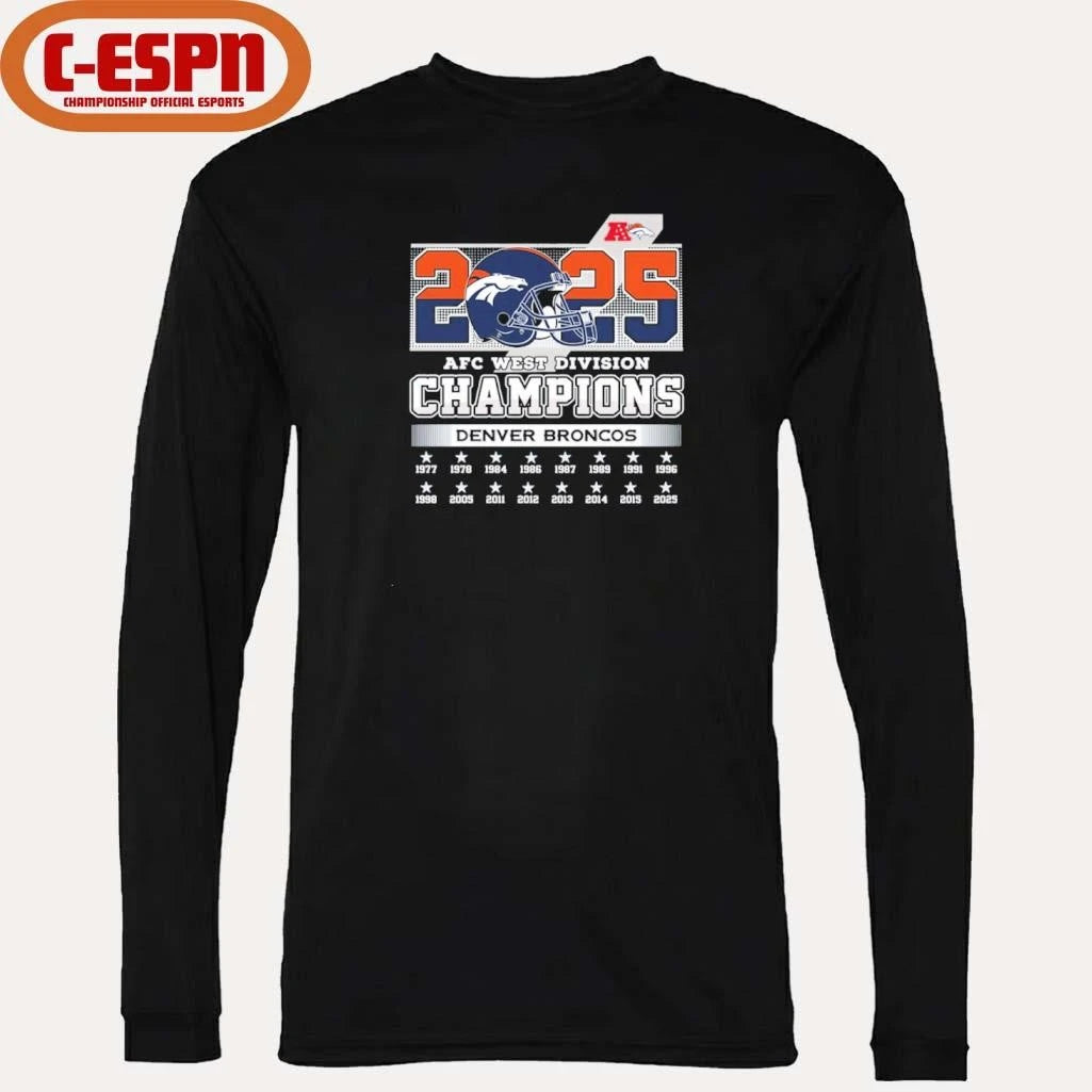 Official Broncos AFC West Division Champs shirt