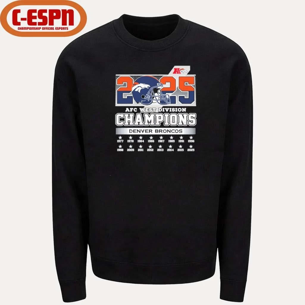 Official Broncos AFC West Division Champs shirt