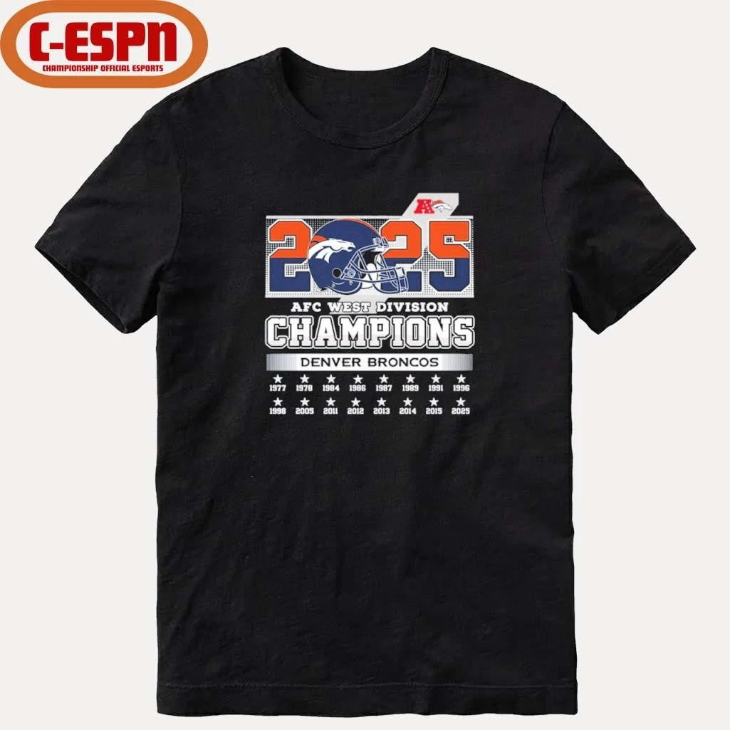 Official Broncos AFC West Division Champs shirt