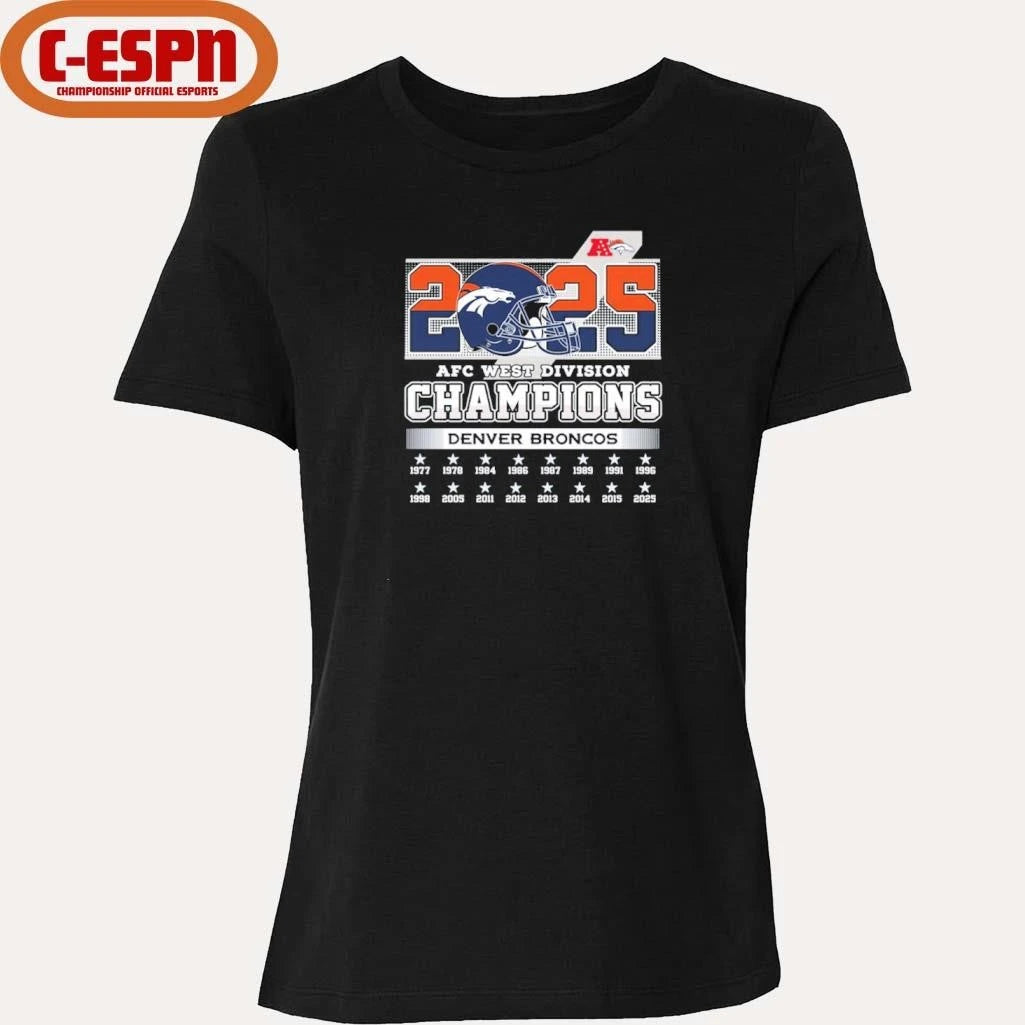 Official Broncos AFC West Division Champs shirt