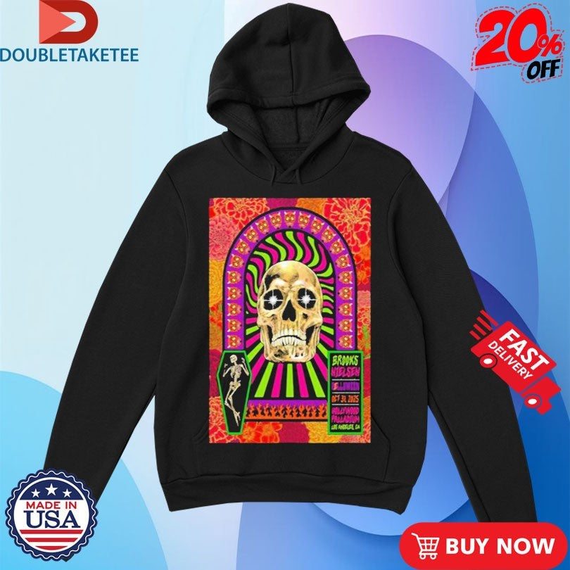 Official Brooks Nielsen Helloween Show Oct 31 2025 Hollywood Palladium Skull Shirts