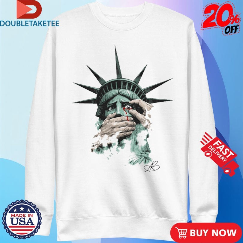 Official Bryan Andrews Are We Great Yet Liberty Statue Hands Shirts