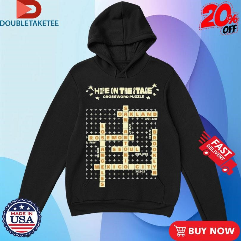 Official Bts J-Hope On The Stage Md Crossword Puzzle Tour 2025 Shirts