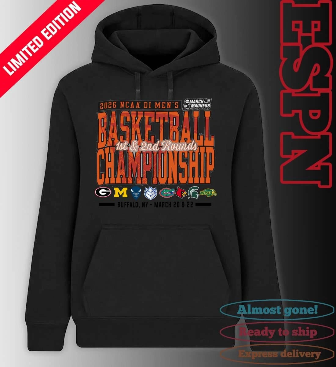 Official Buffalo, NY 2026 NCAA DI Men’s Basketball Championship – March 20 &amp; 22 T-Shirt