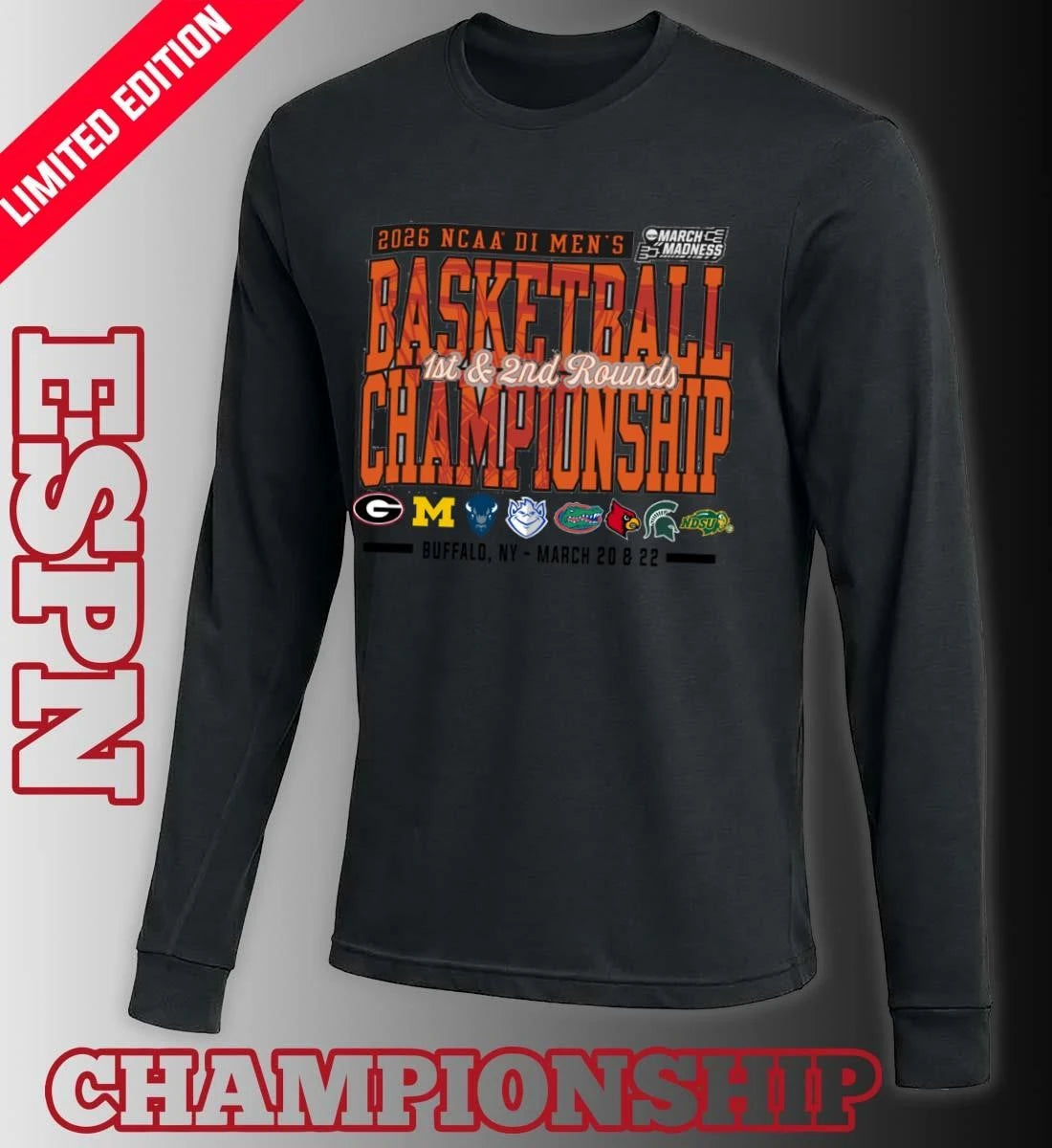 Official Buffalo, NY 2026 NCAA DI Men’s Basketball Championship – March 20 &amp; 22 T-Shirt