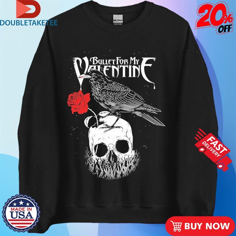 Official Bullet For My Valentine Raven Skull Shirts