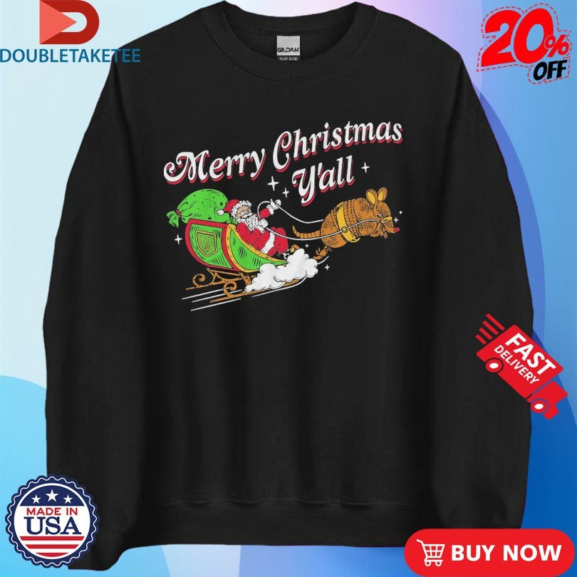 Official Bunker Branding Co. Merry Christmas Y’all Santa Shirts