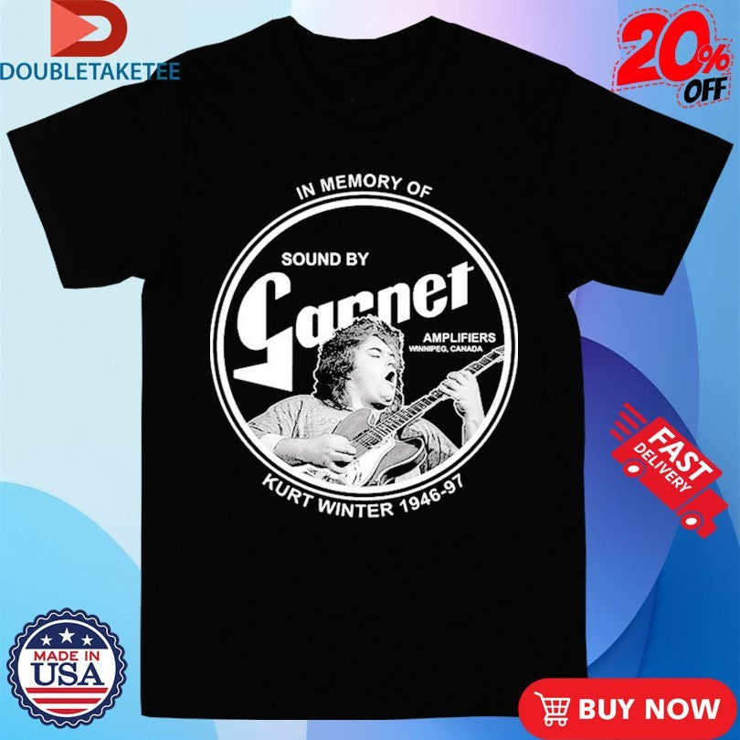 Official Burton Cummings In Memory Of Kurt Winter 1946-97 Sound By Garnet Guitar Shirts