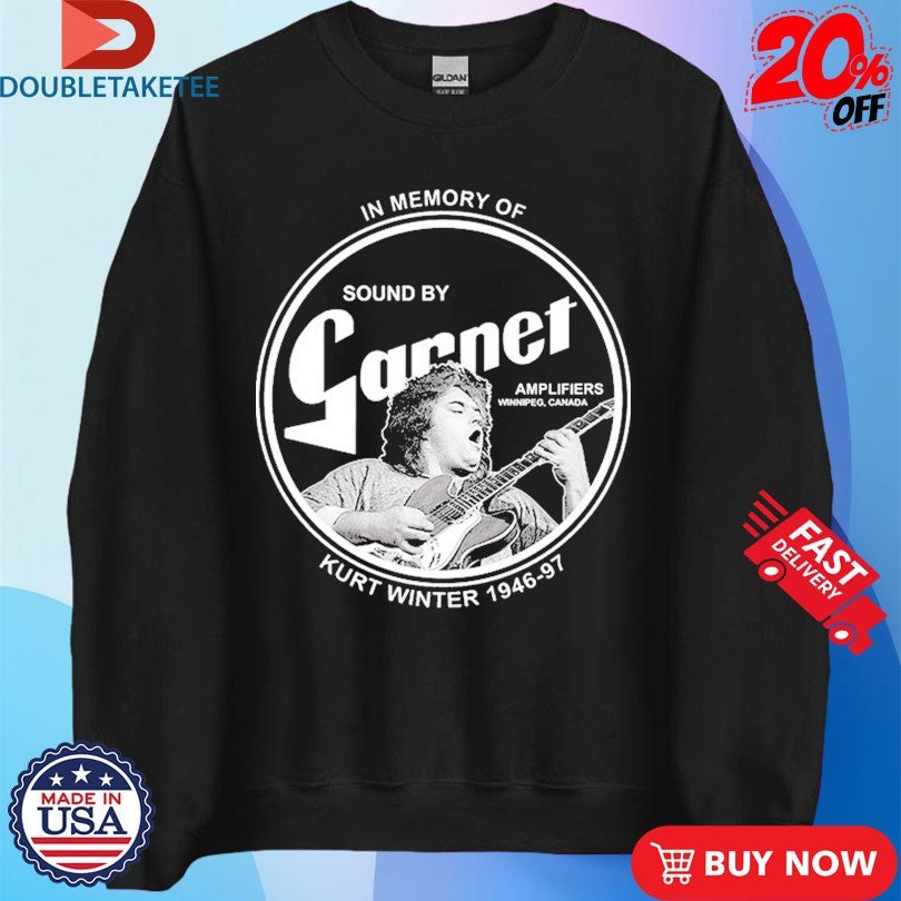 Official Burton Cummings In Memory Of Kurt Winter 1946-97 Sound By Garnet Guitar Shirts