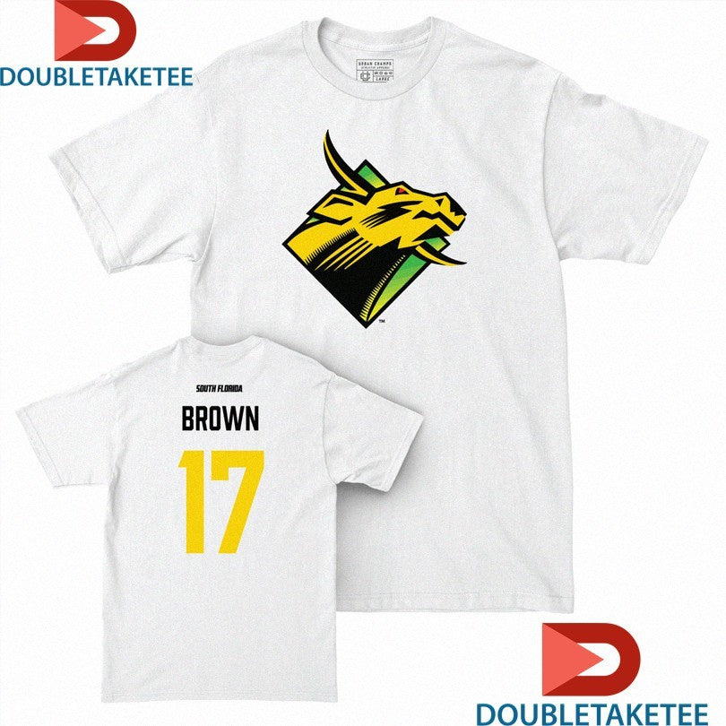 Official Byrum Brown South Florida Bulls #17 Robo Bull Shirts