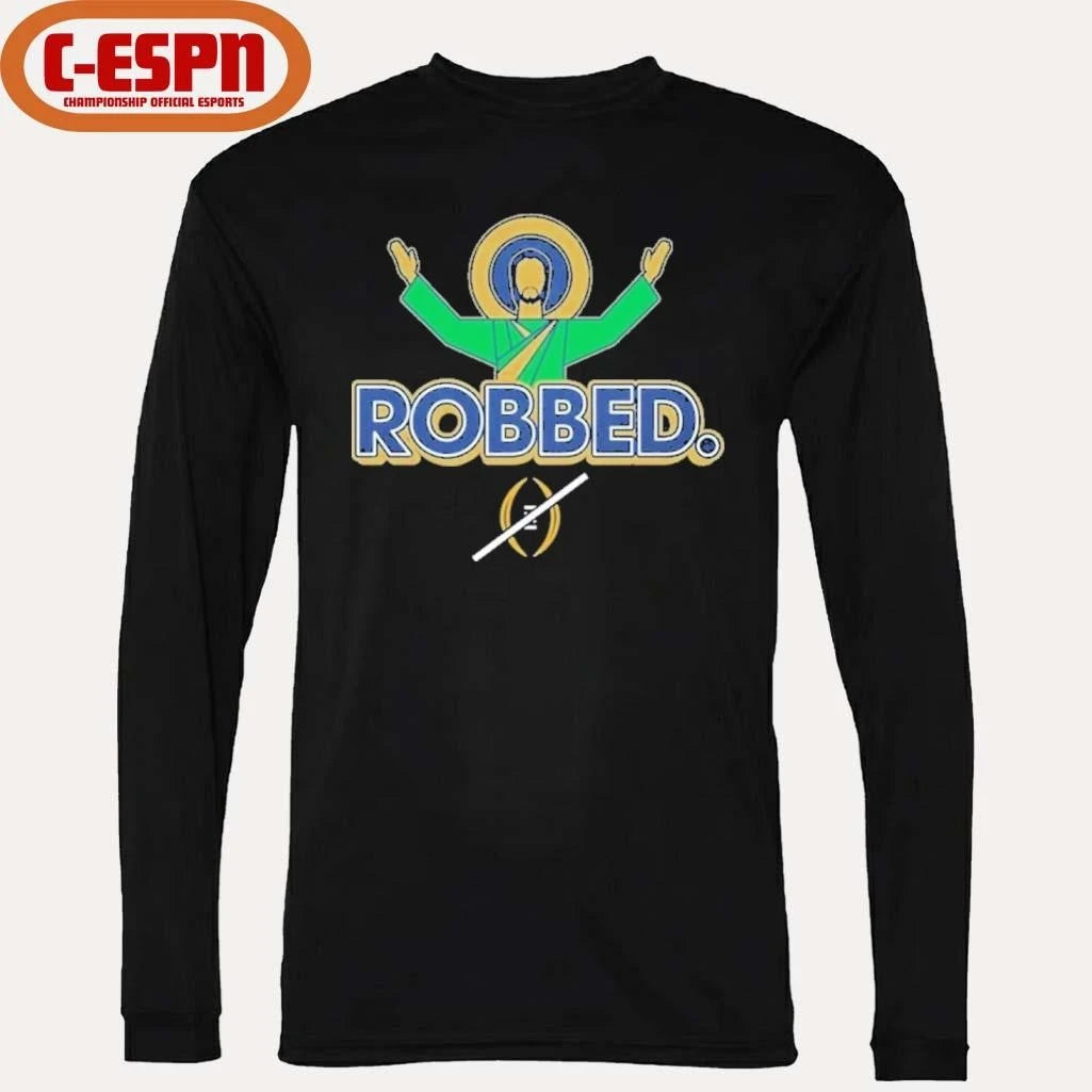 Official CFP ROBBED T-Shirt for Notre Dame College